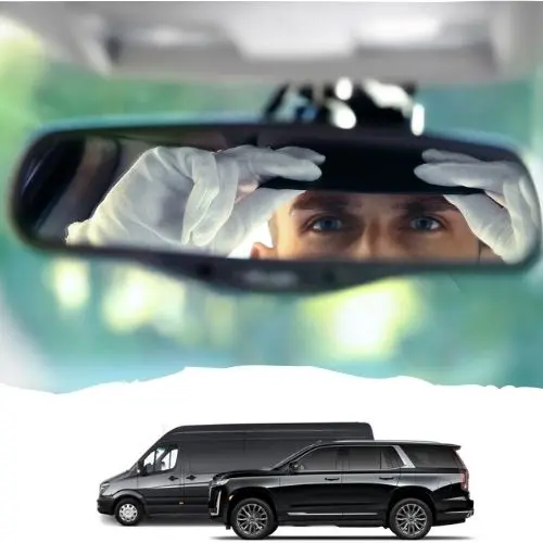 Professional chauffeur and luxury fleet featuring a Mercedes-Benz Sprinter and Cadillac Escalade